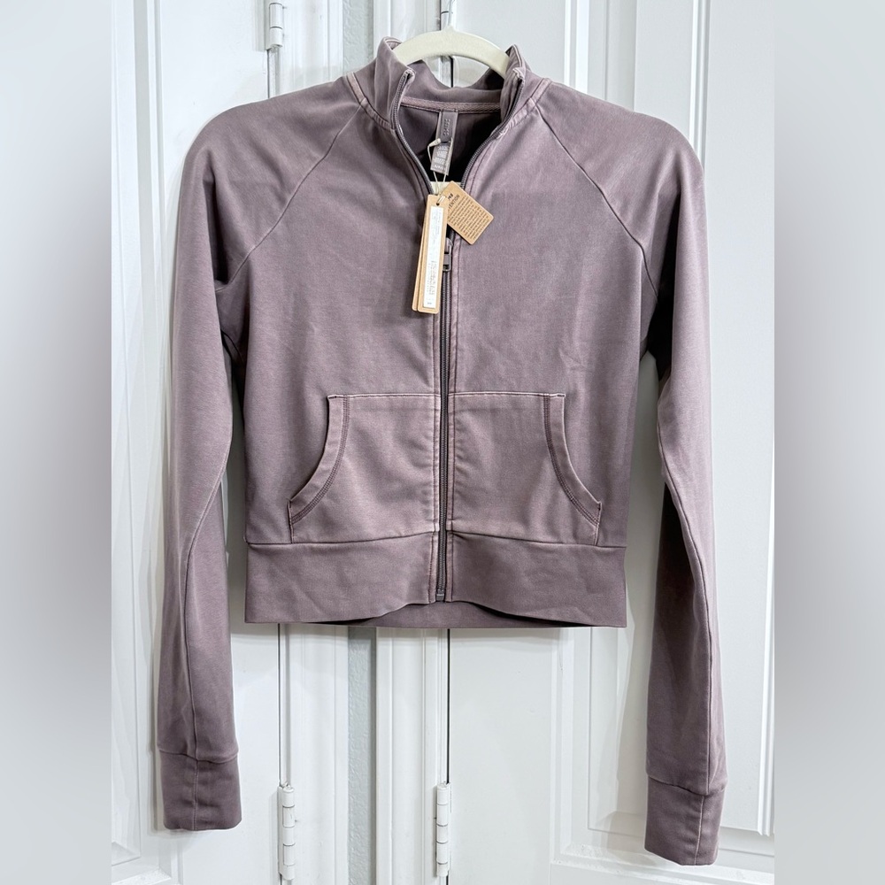 SKIMS Women's outdoor track Jacket in zinc